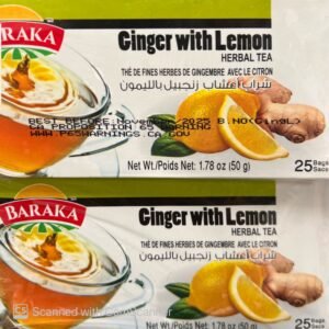 Baraka Ginger & Lemon Tea 25pkt